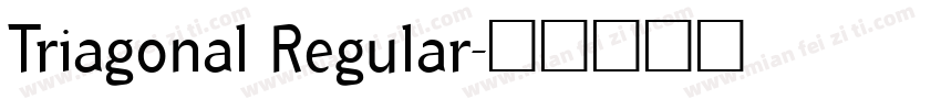 Triagonal Regular字体转换
